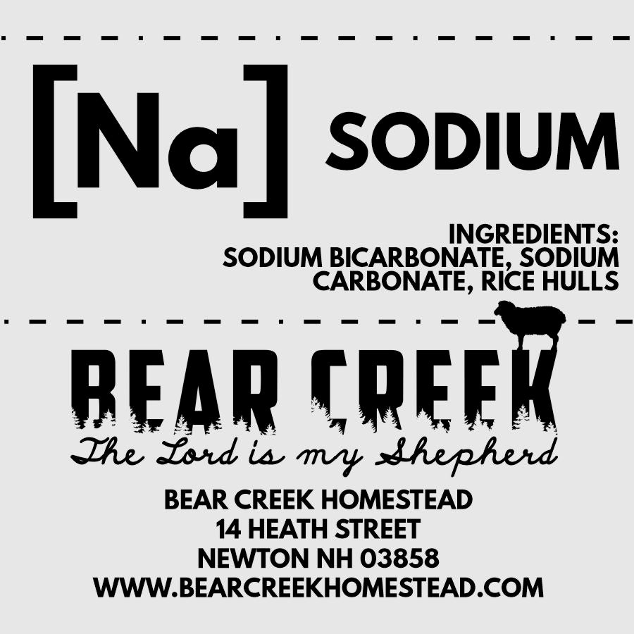 Loose mineral label for sheep, goat, cattle, cow, swine. Sodium for free choice mineral feeding to livestock